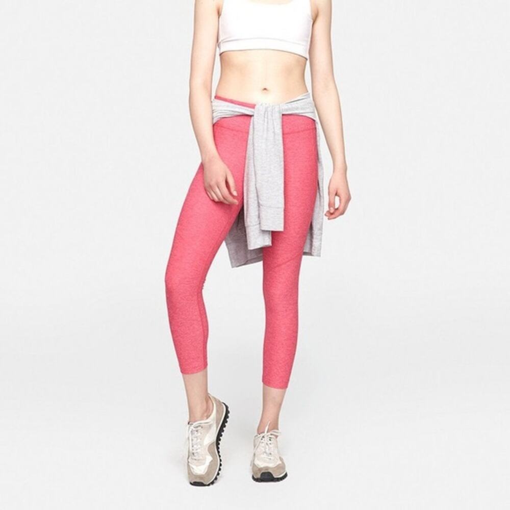 Outdoor Voices Flamingo Pink 3/4 Warm Up Leggings